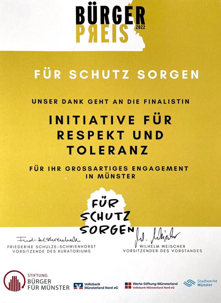 Bürgerpreis der Stiftung Bürger für Münster